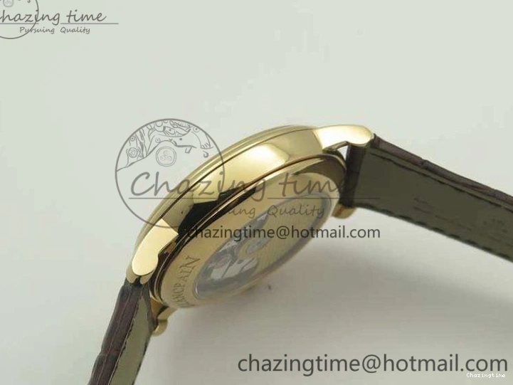 0519 Villeret 6669 RG HG 1:1 Best Edition White Dial On Leather Strap V UrbanStyle 8096